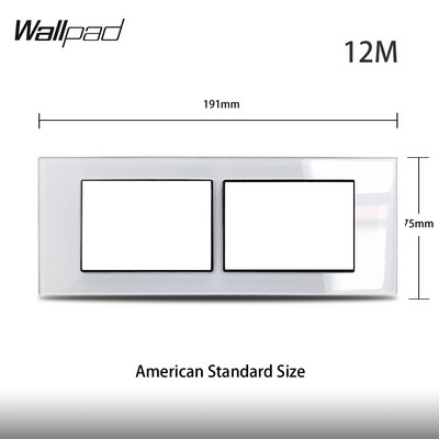 1 2 3 Gang Way Stair Cross Pass balts stikla slēdzis DIY AU US 118*75mm 153*75mm 191*75mm ventilatora reostata retro slēdzis ar LED fona tapeti