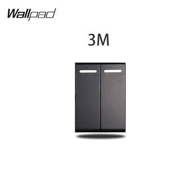 DIY AU US prekidač 118*75 mm 153*75 mm 191*75 mm 1 2 3 međuprolazni potisni prekidač s LED zidnom pločom od crnog kaljenog stakla