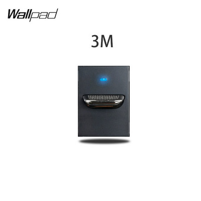 DIY AU US prekidač 118*75 mm 153*75 mm 191*75 mm 1 2 3 međuprolazni potisni prekidač s LED zidnom pločom od crnog kaljenog stakla