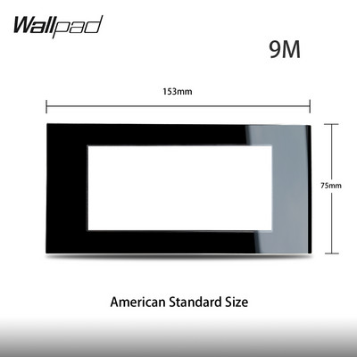 DIY AU US prekidač 118*75 mm 153*75 mm 191*75 mm 1 2 3 međuprolazni potisni prekidač s LED zidnom pločom od crnog kaljenog stakla