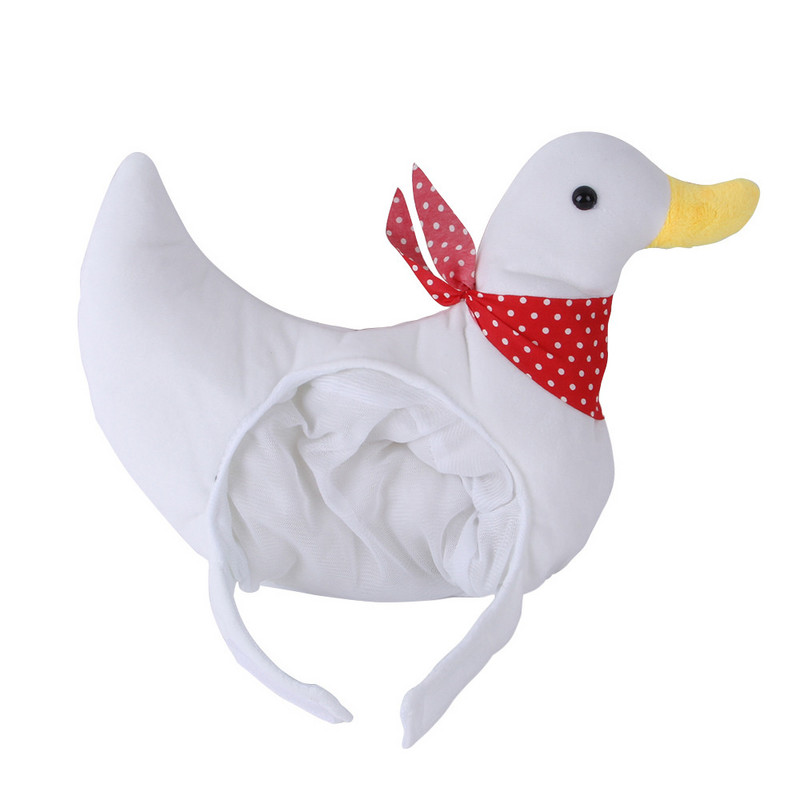 Lemmikloomakassi müts Kaunistus Koer Naljakas peaülikond Kleit Lemmikloom valge pardimüts Peakate Kassi naljakas peakate Lemmikloomarõivad Lemmikloomatarbed