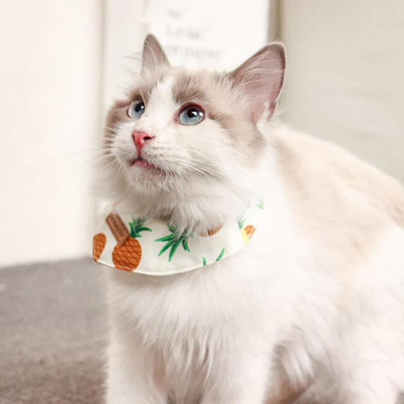 Pet Saliva Ručnik Šal Pas Mačka Ogrlica Mali pas Mačka Šal Odjeća za kućne ljubimce Ananas*