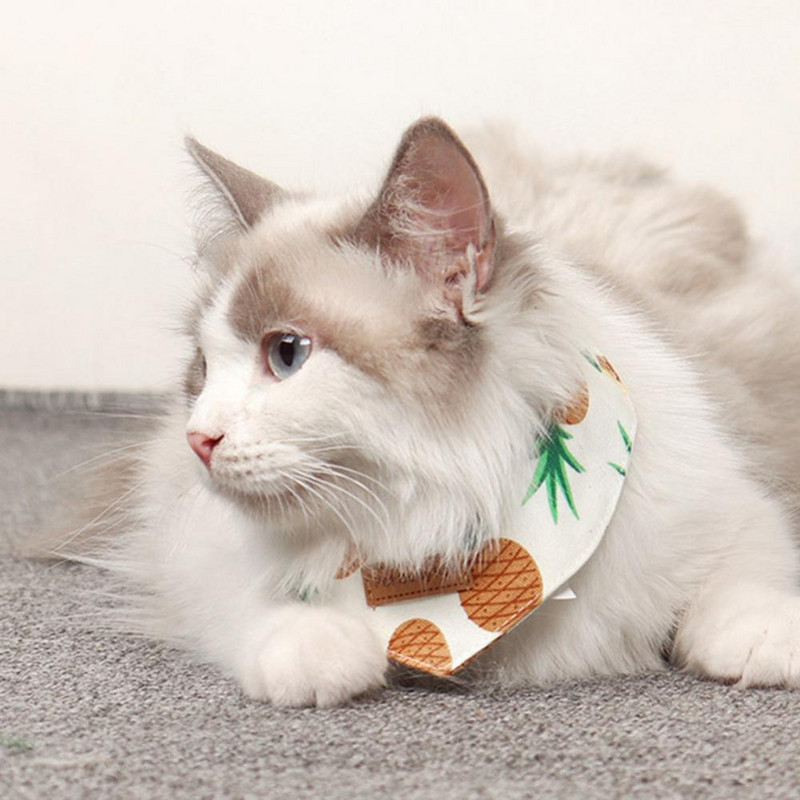 Pet Saliva Ručnik Šal Pas Mačka Ogrlica Mali pas Mačka Šal Odjeća za kućne ljubimce Ananas*