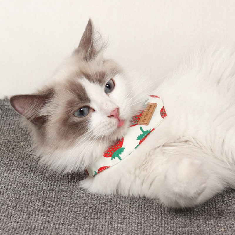 Pet Saliva Ručnik Šal Pas Mačka Ogrlica Mali pas Mačka Šal Odjeća za kućne ljubimce Ananas*