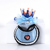 Pseći rođendanski set 1 set Elegantna elegantna mašna za kućne ljubimce, pse, rođendanske krune za zabavu