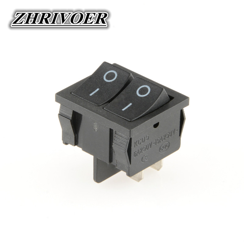 KCD5 21x24mm 21*24mm Preklopni prekidači Kit 4 Pin 6Pin 2 Položaj 3 Položaj 15A/250VAC ON-OFF ON-OFF-ON