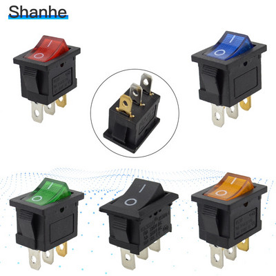 5 τμχ Ταμπλό Mini 3 Pin On Off Position Rocker Switch Illuminated Spst with Light