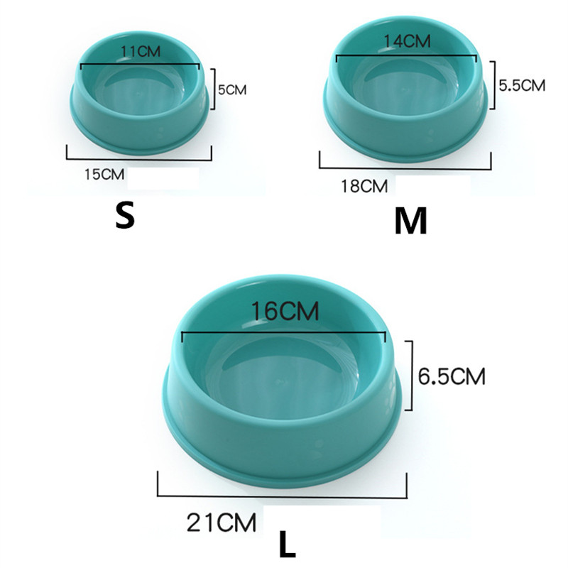 Mājdzīvnieku suņu barības bļoda kaķu ūdens barošanas trauks Izturīgas biezas plastmasas matētas tekstūras padeves trauki maziem un vidējiem suņiem kucēnu produkti