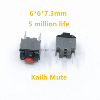 2Pcs Kailh Mouse Micro Switch 4.3/7.3/9.5mm Gumb za isključivanje zvuka GM2.0 GM4.0 GM8.0 2/3Pin koji se koristi na računalnim miševima lijevi desni gumb