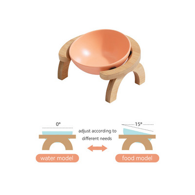 Keramička zdjela s hranom za hranjenje mačaka sa stalkom Dvostruke zdjelice za hranjenje kućnih ljubimaca Visoko stopalo Mlijeko za male pse Zalihe vode Zdjela za štene za mačke