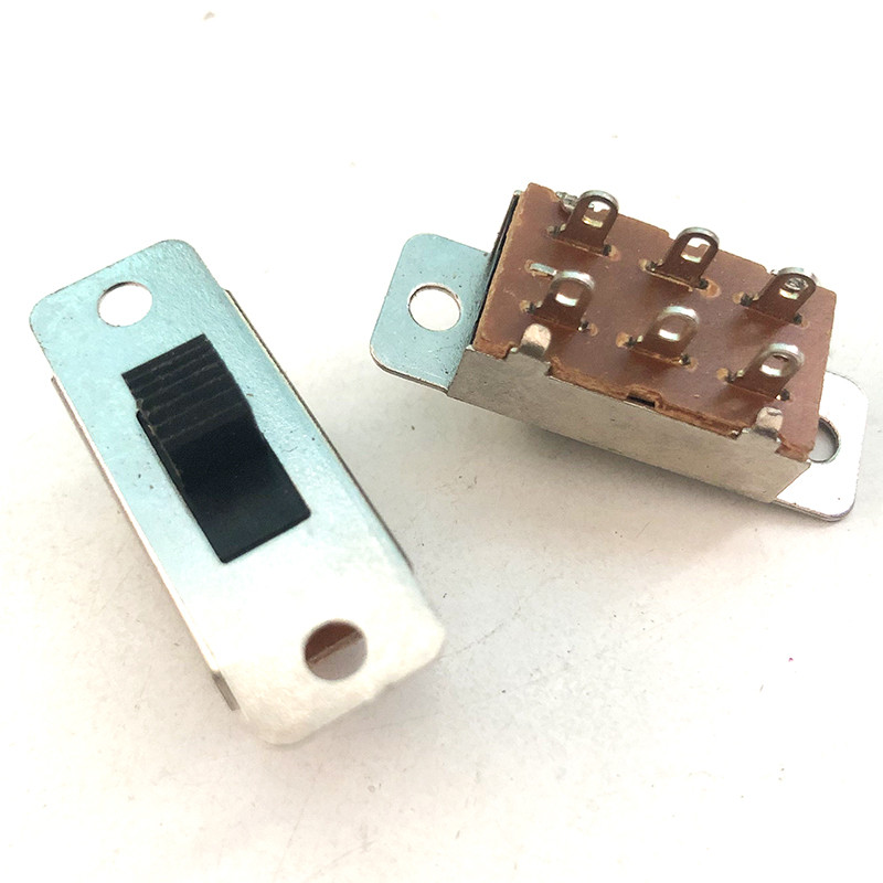 10 komada x 6P DPDT klizna sklopka za lemljenje igle 2 položaja