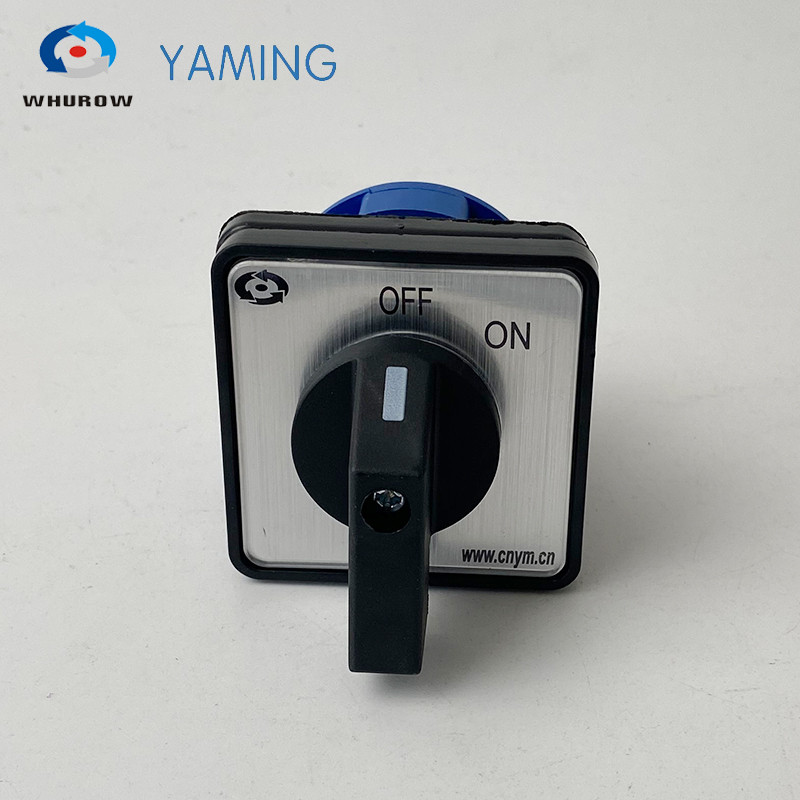 LW26-20/1 LW28 YMW26 SISSE/VÄLJA 2 asend 2 poolused 4 klemmid hõbedane kontakt CA-10 440V Ui 690V 20A pöördnukk lüliti