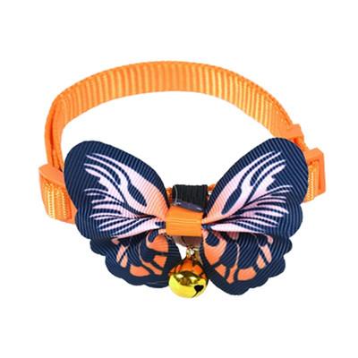 1Pc Set Šarene slatke ogrlice s leptirima Podesiva kopča Ogrlice za mačke Oprema za kućne ljubimce Otisak stopala Personalizirane ogrlice za mače Puppy A