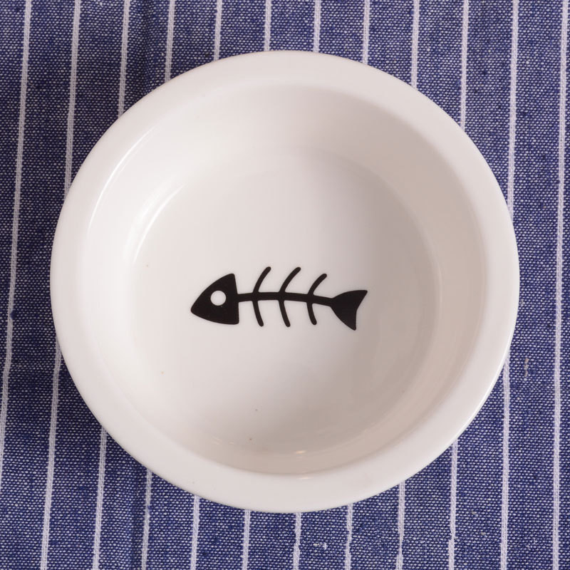 Lemmikloomatoidutarbed Keraamiline kauss Armas kassikauss veenõu koerapott lemmiklooma joomine söögikauss ümmargune keraamiline kauss söötjad lemmikloomatarbed