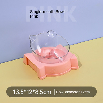 Divu kaķu bļodas 2 vienā automātiskā mājdzīvnieku barotava noņemama gravitācijas ūdens dozators pārtikas bļoda jauninājums Pacelts dizains pret vemšanu