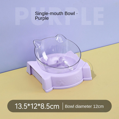 Divu kaķu bļodas 2 vienā automātiskā mājdzīvnieku barotava noņemama gravitācijas ūdens dozators pārtikas bļoda jauninājums Pacelts dizains pret vemšanu