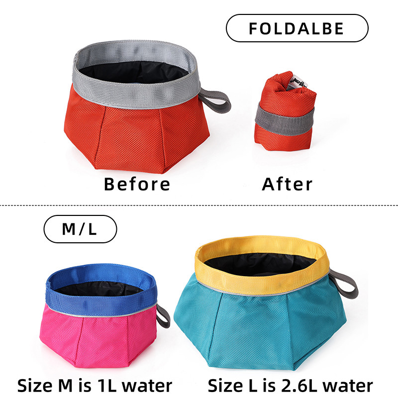 Prijenosne sklopive zdjelice za hranu i pojilice za pse, mačke, putovanja, kućni ljubimci, psi, kampiranje, vanjska oprema, artikli, pribor