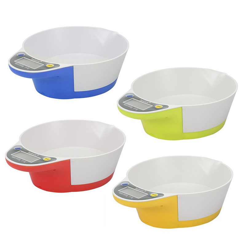 Vaga za kućne ljubimce elektronička kuhinjska vaga mini vaga za zdjelu integrirana kućna vaga za zdjelu pribor hrana LCD zaslon