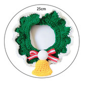 Kassid Koerad Kaunistused Jõulusall Kootud Lemmiklooma kaelarihm Kassikelluke Bandana Kutsika Jõulusoomus Kostüüm 2023 Uus armas