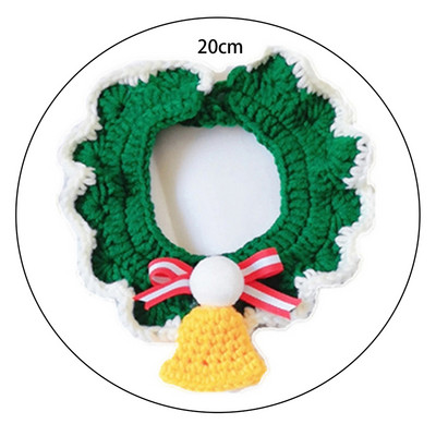 Kassid Koerad Kaunistused Jõulusall Kootud Lemmiklooma kaelarihm Kassikelluke Bandana Kutsika Jõulusoomus Kostüüm 2023 Uus armas