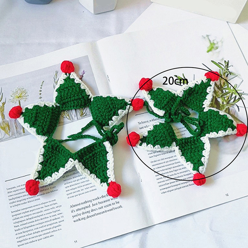 Kassid Koerad Kaunistused Jõulusall Kootud Lemmiklooma kaelarihm Kassikelluke Bandana Kutsika Jõulusoomus Kostüüm 2023 Uus armas