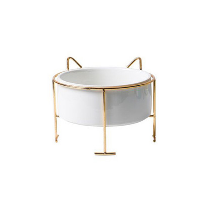 Keramička zdjela za mačke Zdjela za hranu za štence sa željeznim nosačem Postolje Zdjela za vodu Hrana za pse Oprema za kućne ljubimce Pijenje Hranjenje Hranilica velikog kapaciteta