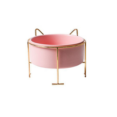 Keramička zdjela za mačke Zdjela za hranu za štence sa željeznim nosačem Postolje Zdjela za vodu Hrana za pse Oprema za kućne ljubimce Pijenje Hranjenje Hranilica velikog kapaciteta