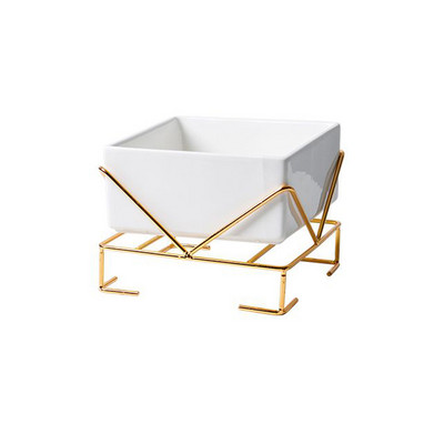 Keramička zdjela za mačke Zdjela za hranu za štence sa željeznim nosačem Postolje Zdjela za vodu Hrana za pse Oprema za kućne ljubimce Pijenje Hranjenje Hranilica velikog kapaciteta