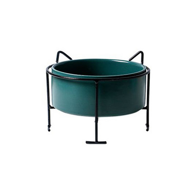 Keramička zdjela za mačke Zdjela za hranu za štence sa željeznim nosačem Postolje Zdjela za vodu Hrana za pse Oprema za kućne ljubimce Pijenje Hranjenje Hranilica velikog kapaciteta