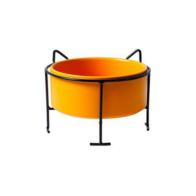 Keramička zdjela za mačke Zdjela za hranu za štence sa željeznim nosačem Postolje Zdjela za vodu Hrana za pse Oprema za kućne ljubimce Pijenje Hranjenje Hranilica velikog kapaciteta