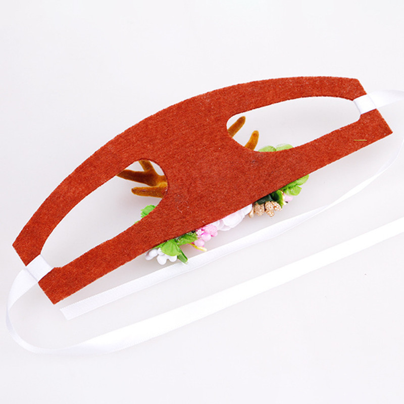 Mājdzīvnieks suns Kaķis Apģērbs Aksesuāri Suns Ziemassvētku Ziemeļbriežu Ragi Cepures Galvassega Mājdzīvnieku Ziemassvētku vecīša galvassega Kaķenes kucēna galvas saite