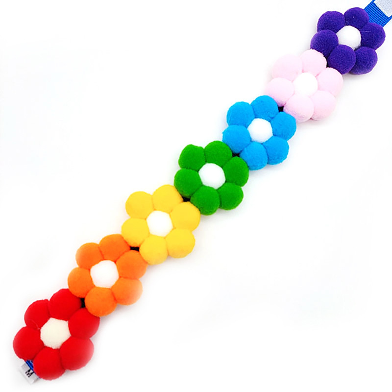 Kassi kaelarihm Vikerkaarelillega dekoratiivne kassipoegade kaelakee Pehme kutsika kaelarihm Reguleeritav koera kaelarihm Lemmiklooma kaelarihm Lemmikloomade aksessuaarid