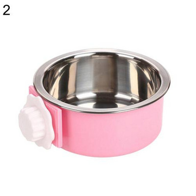 Nova moda Viseći kavez za hranjenje od nehrđajućeg čelika Fiksna hrana Voda Kućni ljubimac Mačka Pas Zdjela Kućni ljubimac Štene Pribor za mačke Dodaci