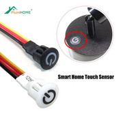 Dimmer LED 5V 12V 24V Încastrat senzor tactil Buton de control Buton Comutator reglabil pentru bandă LED DIY Dulap pat dulap