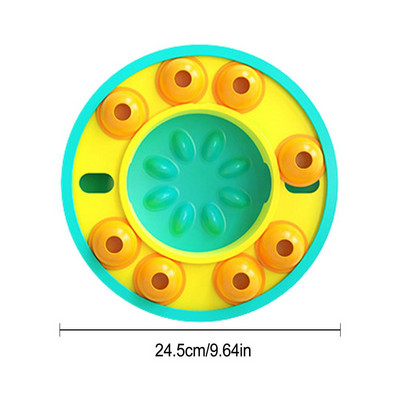 Puzzle Push Feeder | Igračka za pse | Interaktivne igračke Chase poboljšavaju pamćenje Igračka za kućne ljubimce Psi Zdravstveni trening Tanjur za sporo hranjenje