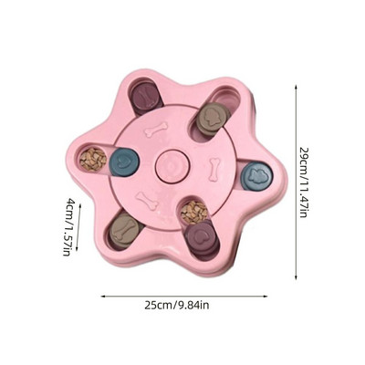 Puzzle Push Feeder | Igračka za pse | Interaktivne igračke Chase poboljšavaju pamćenje Igračka za kućne ljubimce Psi Zdravstveni trening Tanjur za sporo hranjenje