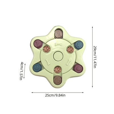 Puzzle Push Feeder | Igračka za pse | Interaktivne igračke Chase poboljšavaju pamćenje Igračka za kućne ljubimce Psi Zdravstveni trening Tanjur za sporo hranjenje