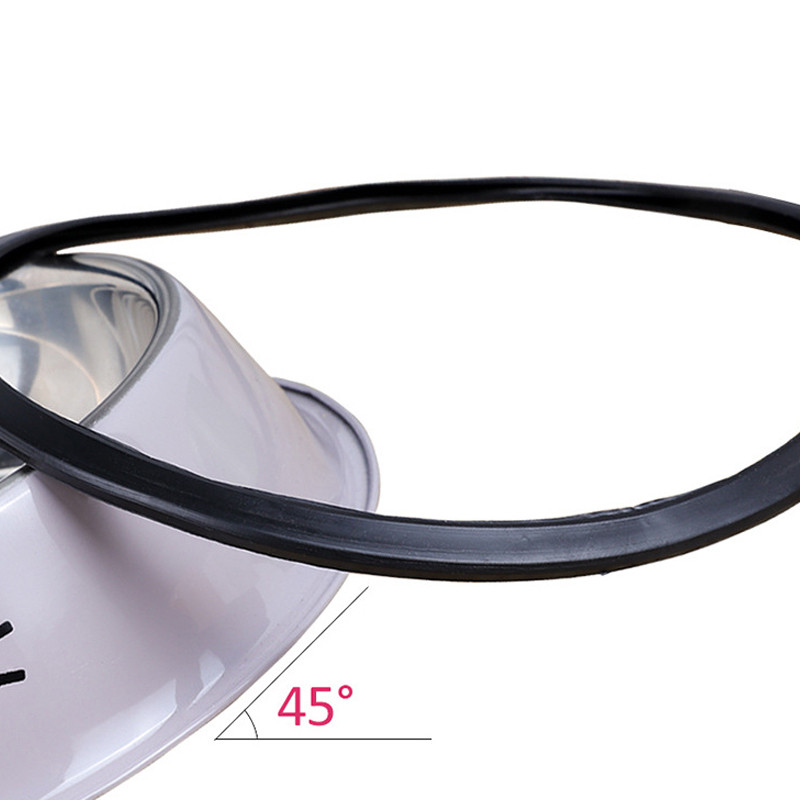 Jauna saliekama daudzkrāsaina nerūsējošā tērauda suņu kaķu bļoda Neslīdoša, nekrītoša ēšanas dzēriena lolojumdzīvnieku barības trauks padevējam trauku bļoda