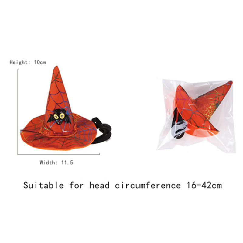Helovīna mājdzīvnieku aksesuāri Cepures kaķiem Ķirbju raksts Halovīni mājdzīvnieku suņu cepures Smieklīgi aksesuāri Kaķi Helovīna dekorācijas cepure