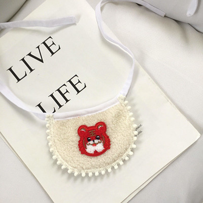 Korea stiilis koerapidu sünnipäevaks plüüs sall rinnatükk, rinnatükk, kass, sülg, rätik Bichon Frise