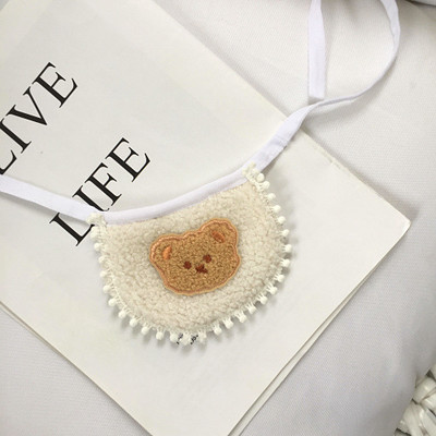 Korea stiilis koerapidu sünnipäevaks plüüs sall rinnatükk, rinnatükk, kass, sülg, rätik Bichon Frise