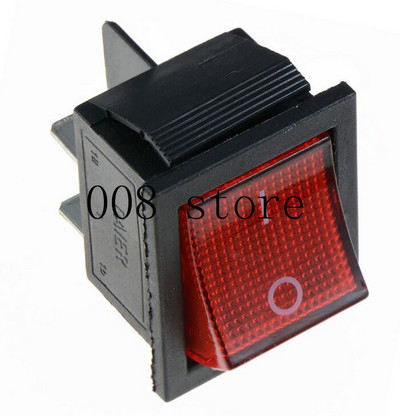 5kom preklopni prekidač s zabravljivanjem Prekidač za napajanje I/O 4 igle sa svjetlom 16A 250VAC 20A 125VAC KCD4