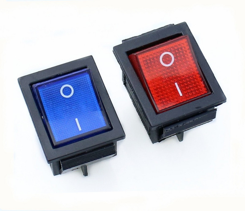 5kom preklopni prekidač s zabravljivanjem Prekidač za napajanje I/O 4 igle sa svjetlom 16A 250VAC 20A 125VAC KCD4