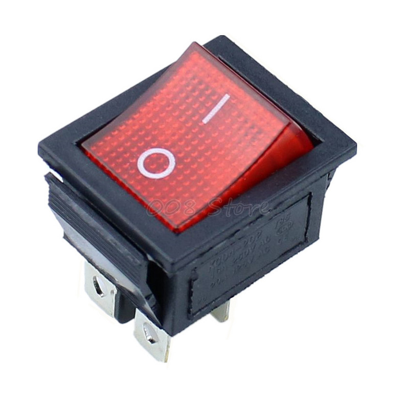 5kom preklopni prekidač s zabravljivanjem Prekidač za napajanje I/O 4 igle sa svjetlom 16A 250VAC 20A 125VAC KCD4
