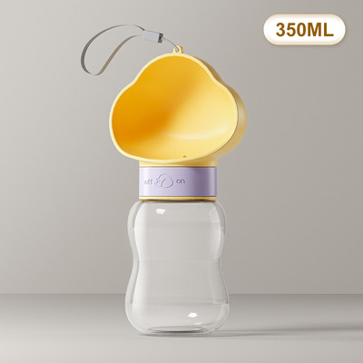 Naujas nešiojamas šunų vandens buteliuko tiekimo dubuo 2 viename šunims lauke keliaujantys vaikščiojimo geriamasis butelis šėrimo dubenys mažiems dideliems šunims