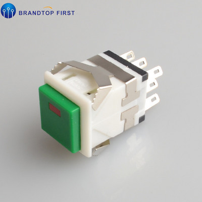 KD2-22 Trenutačni ON-(ON) četvrtasti LED osvijetljeni mali kvadratni prekidač s gumbom