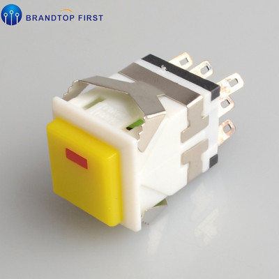 KD2-22 Trenutačni ON-(ON) četvrtasti LED osvijetljeni mali kvadratni prekidač s gumbom