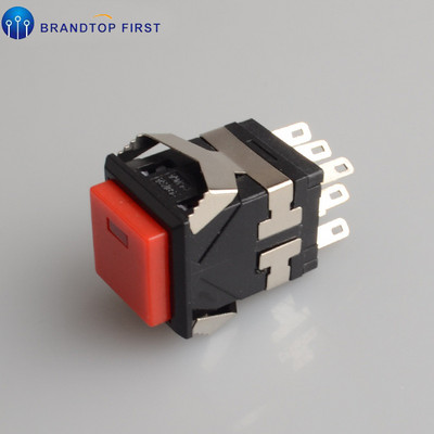 KD2-22 Trenutačni ON-(ON) četvrtasti LED osvijetljeni mali kvadratni prekidač s gumbom