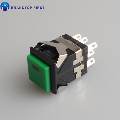 KD2-22 Trenutačni ON-(ON) četvrtasti LED osvijetljeni mali kvadratni prekidač s gumbom