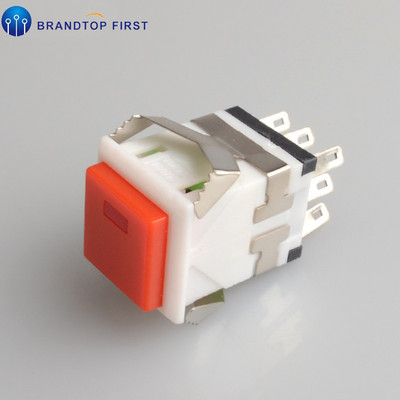 KD2-22 Trenutačni ON-(ON) četvrtasti LED osvijetljeni mali kvadratni prekidač s gumbom